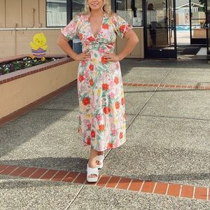 Spring Maxi Floral Dress